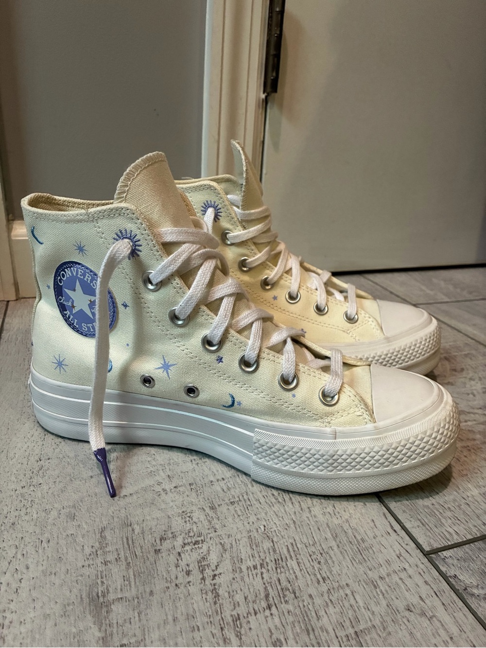 Converse Chuck Taylor All-Star Lift High Top Celestial Embroidery Platforms